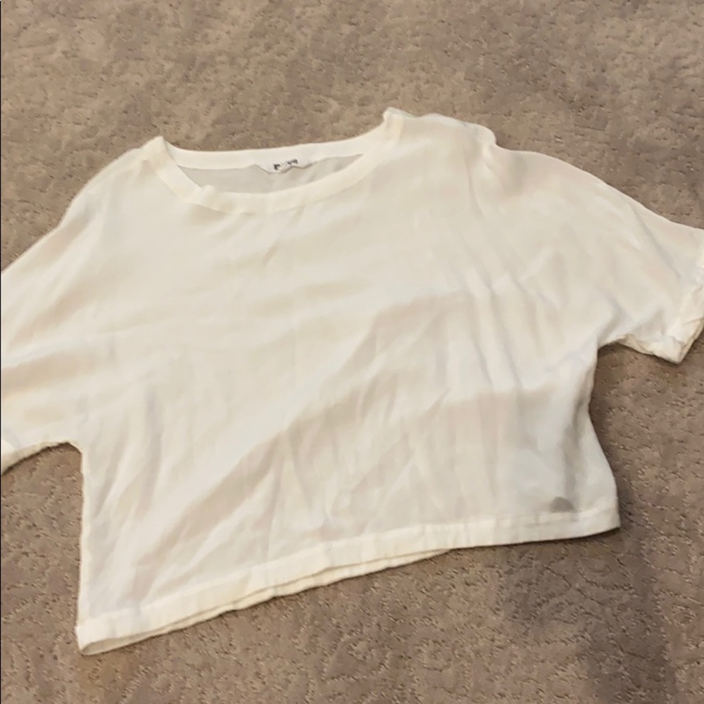 white short sleeve top NWOT